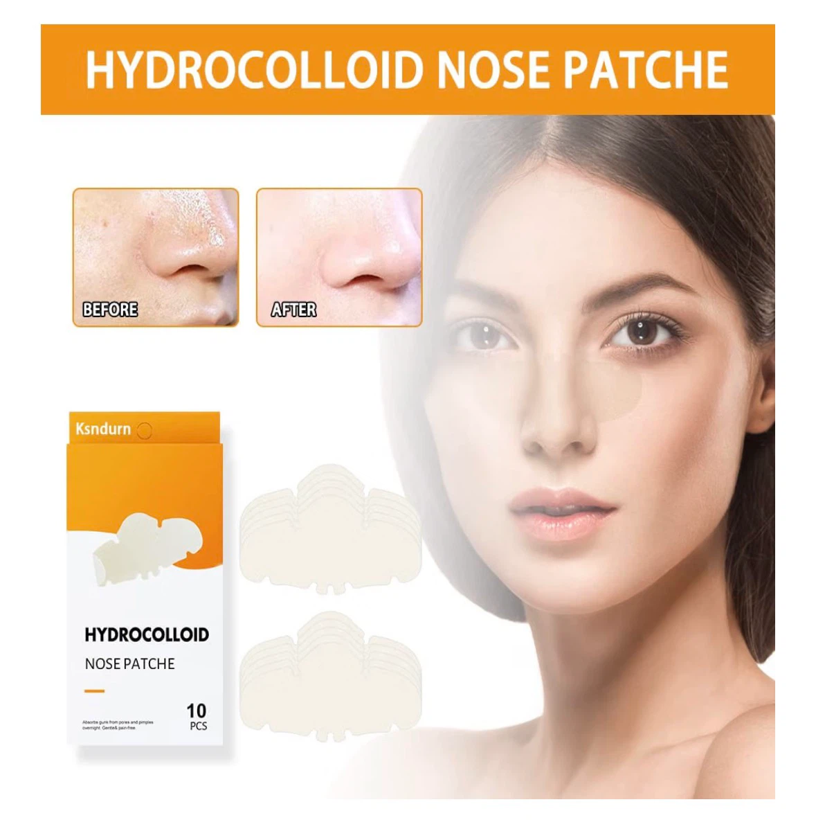 Ksndurn Hydrocolloid Nose Patches - 10 Pcs - photo 4