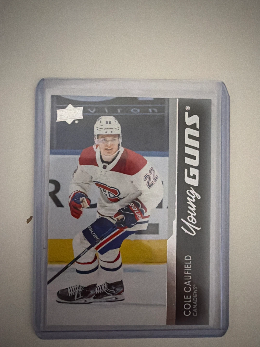2021-22 Upper Deck Hockey Card  Cole Caufield Young Guns