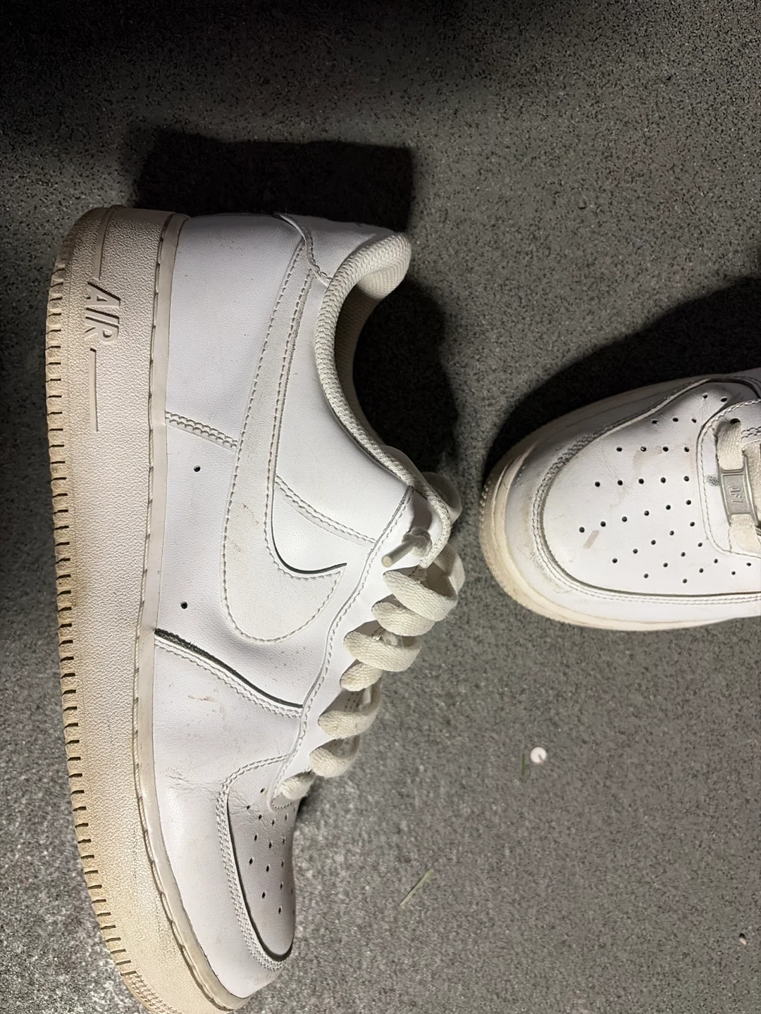 Nike Air Force 1 White Sneakers size 10 - photo 2