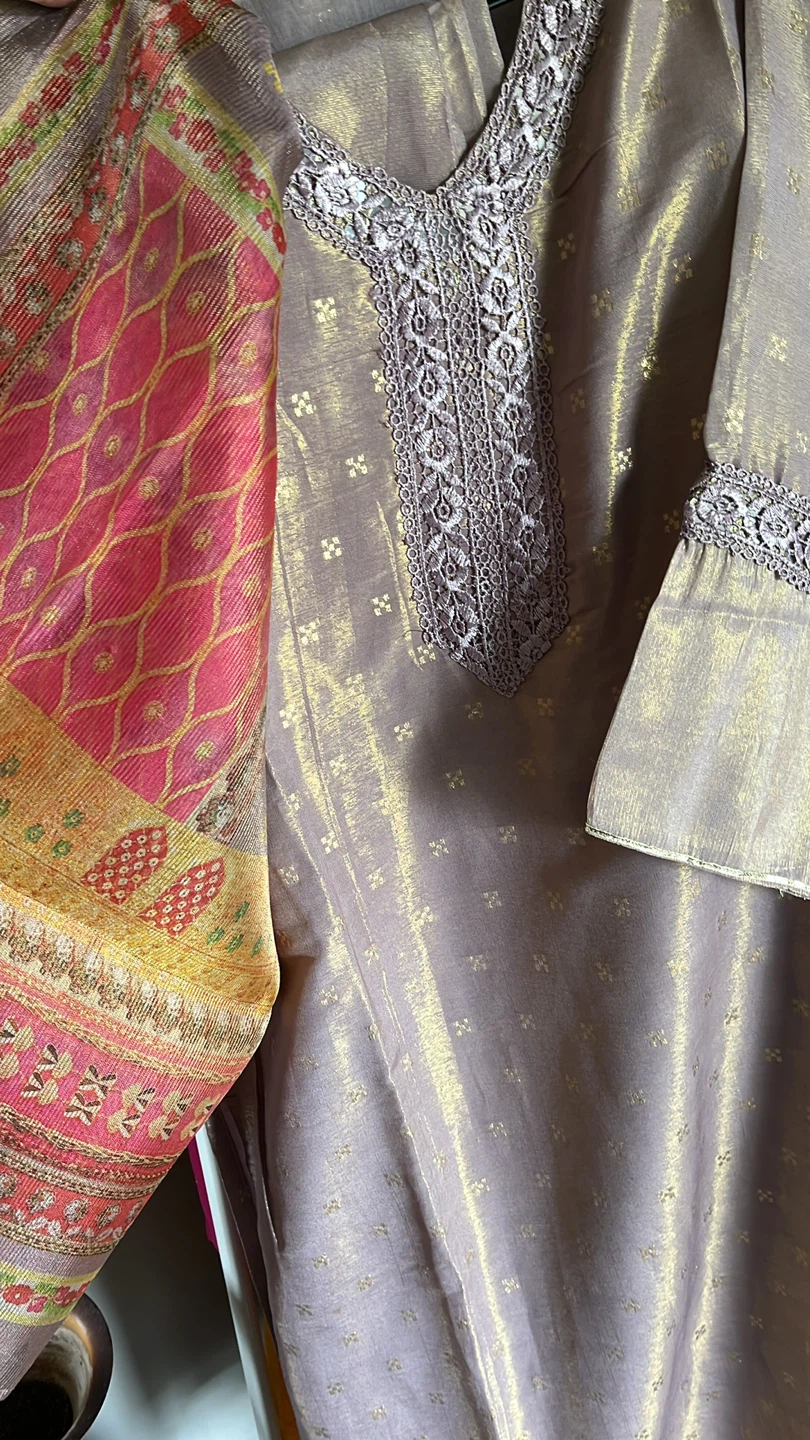 Embroidered Kurta and Pant Set