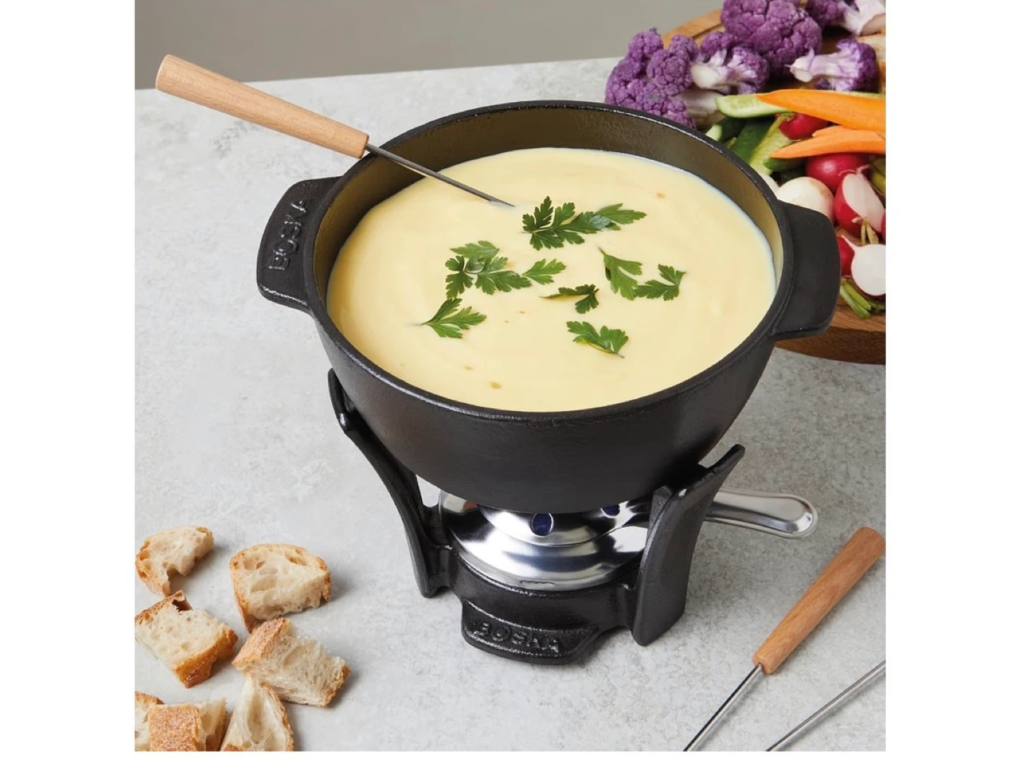 Cast Iron Fondue Set - photo 3