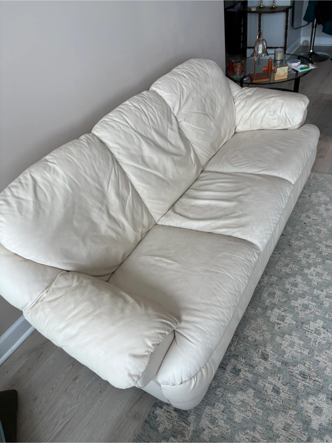 Matching leather couch and love seat - photo 2