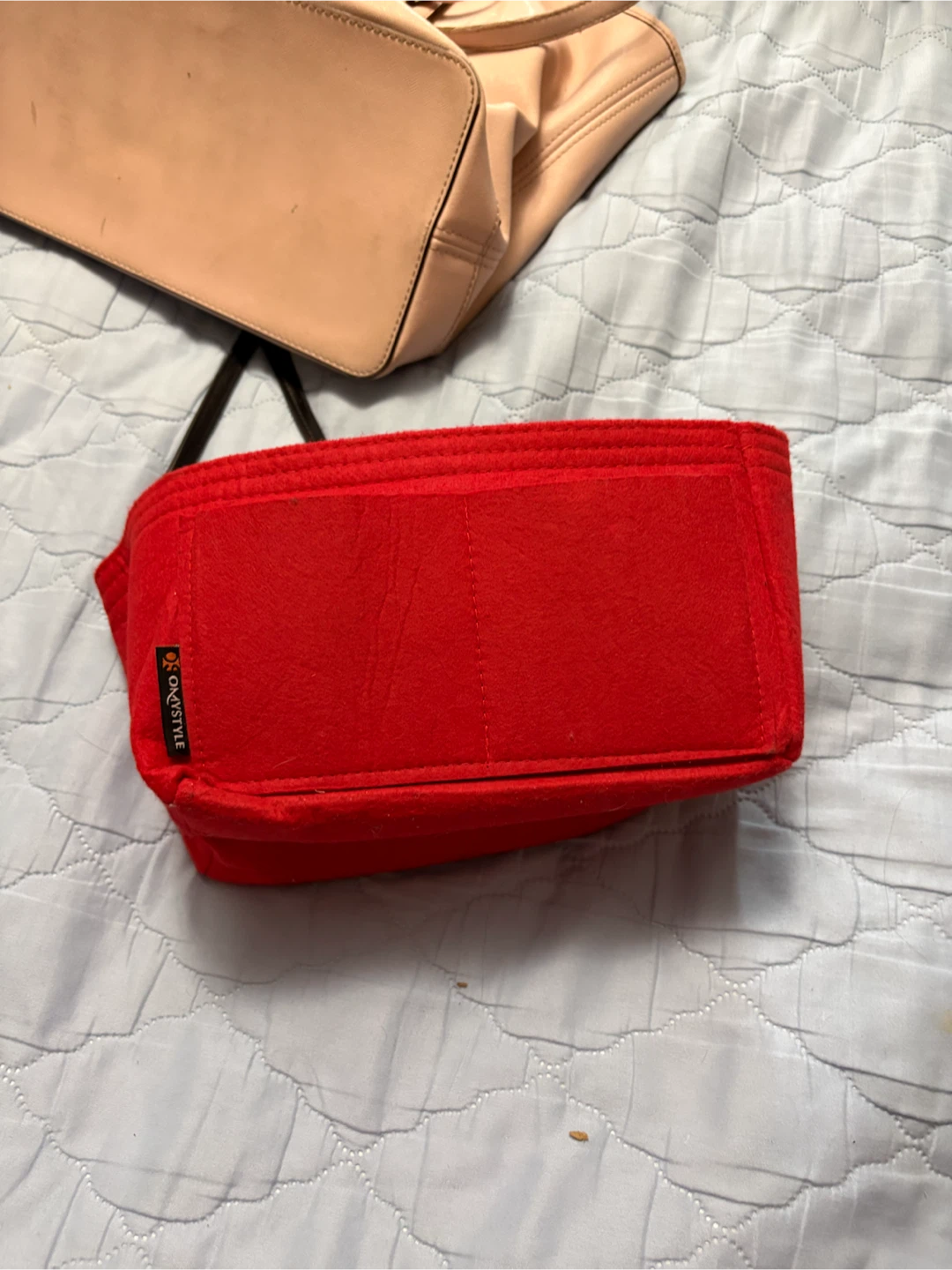 Red Felt Purse Organizer Insert - photo 2