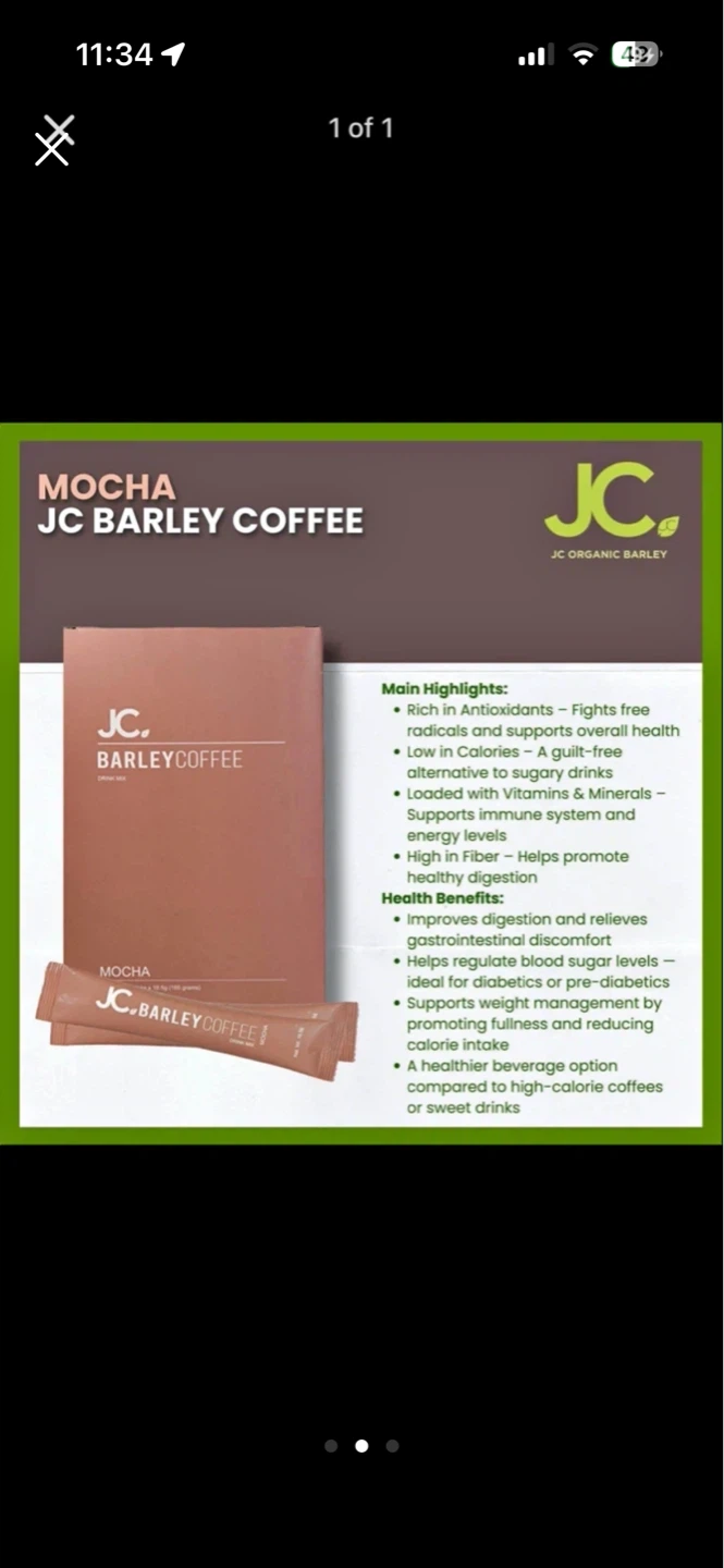 JC Organic Barley Coffee Mocha & Classic Variety