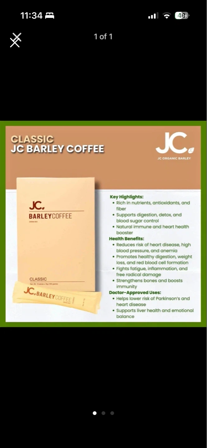 JC Organic Barley Coffee Mocha & Classic Variety - photo 3