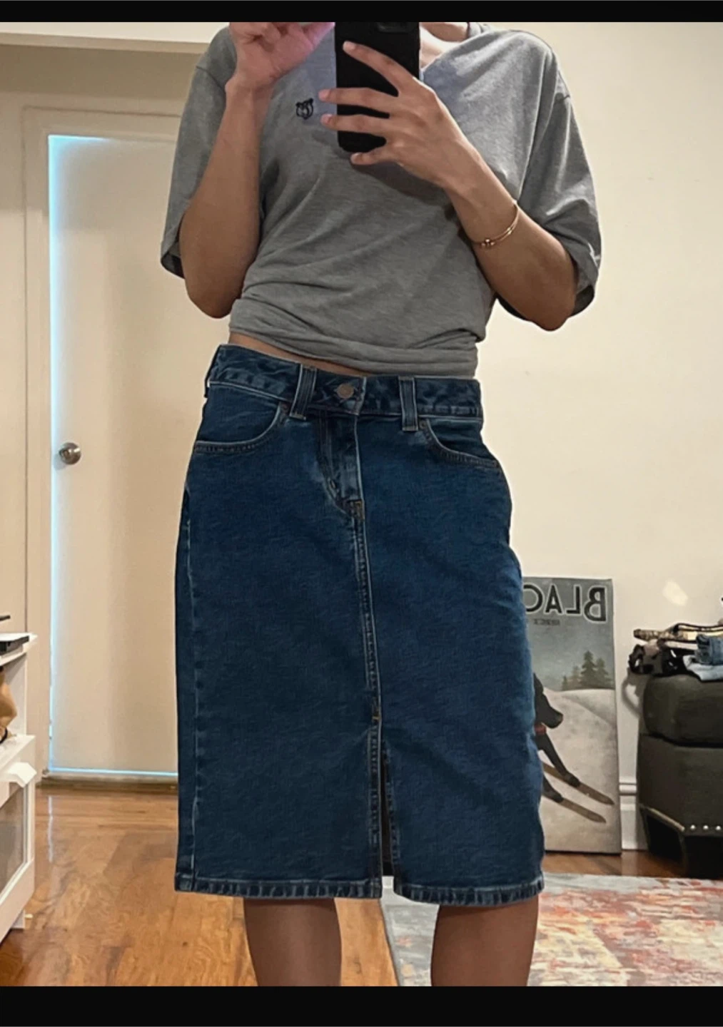 Levi's Women's Denim Midi Skirt sz 24