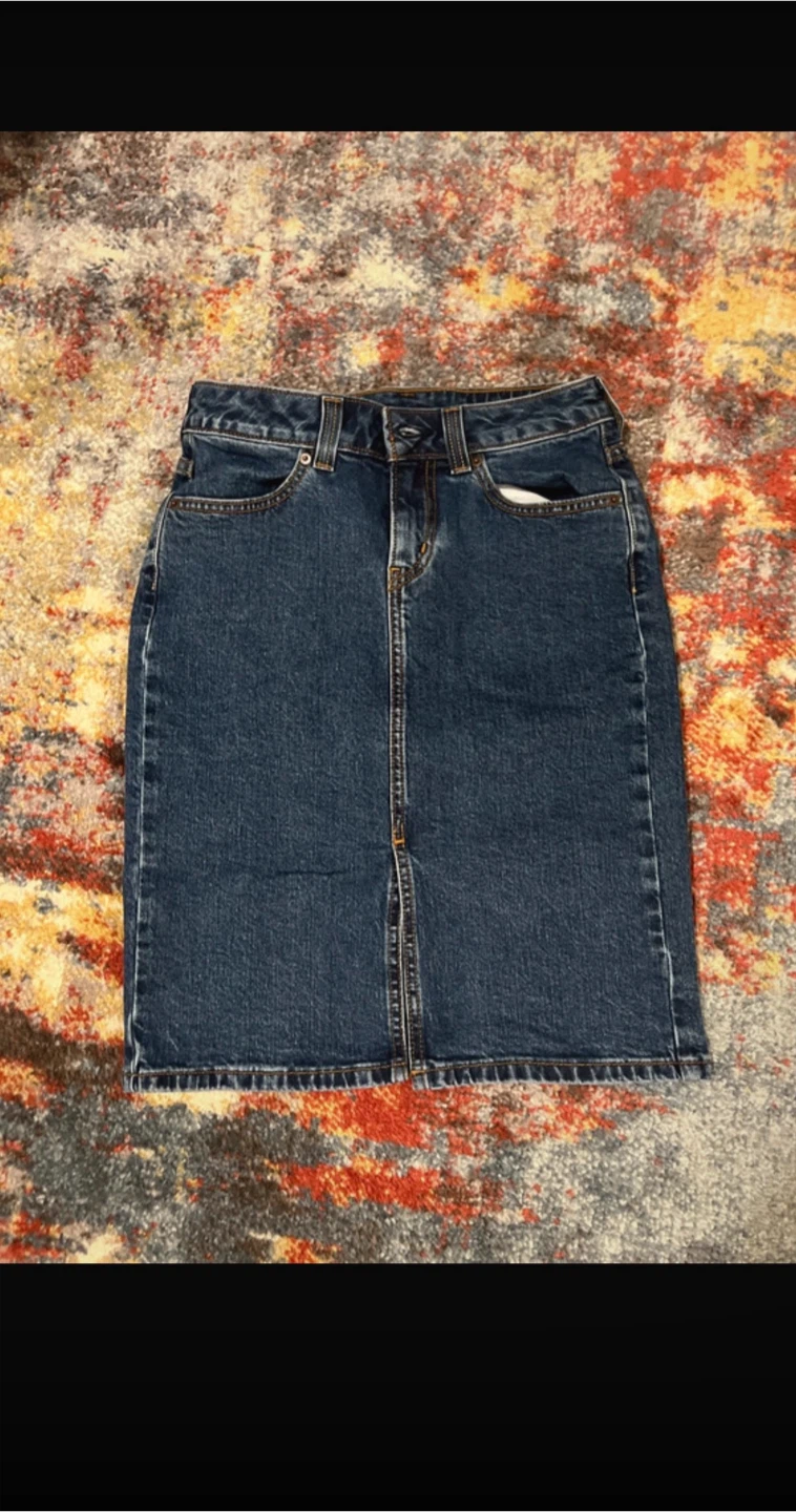 Levi's Women's Denim Midi Skirt sz 24 - photo 2