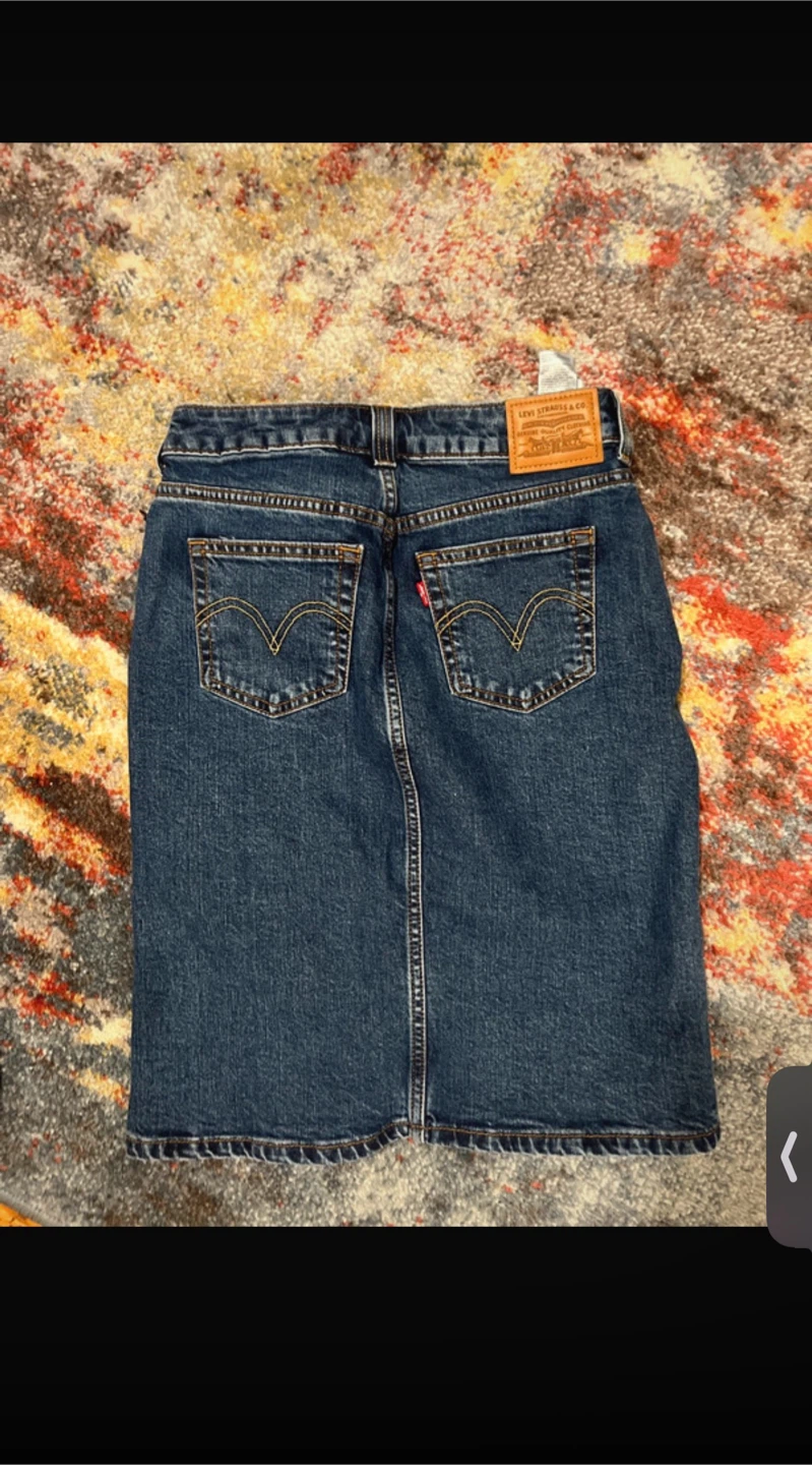 Levi's Women's Denim Midi Skirt sz 24 - photo 3