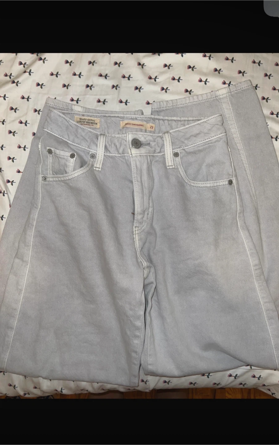 Levi's Baggy Barrel Jeans Light Grey. W23 - photo 4