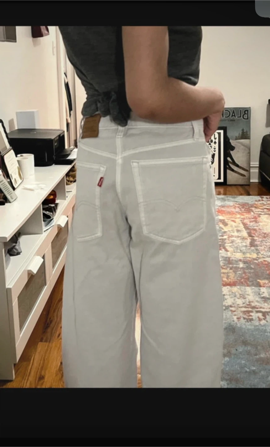 Levi's Baggy Barrel Jeans Light Grey. W23 - photo 5