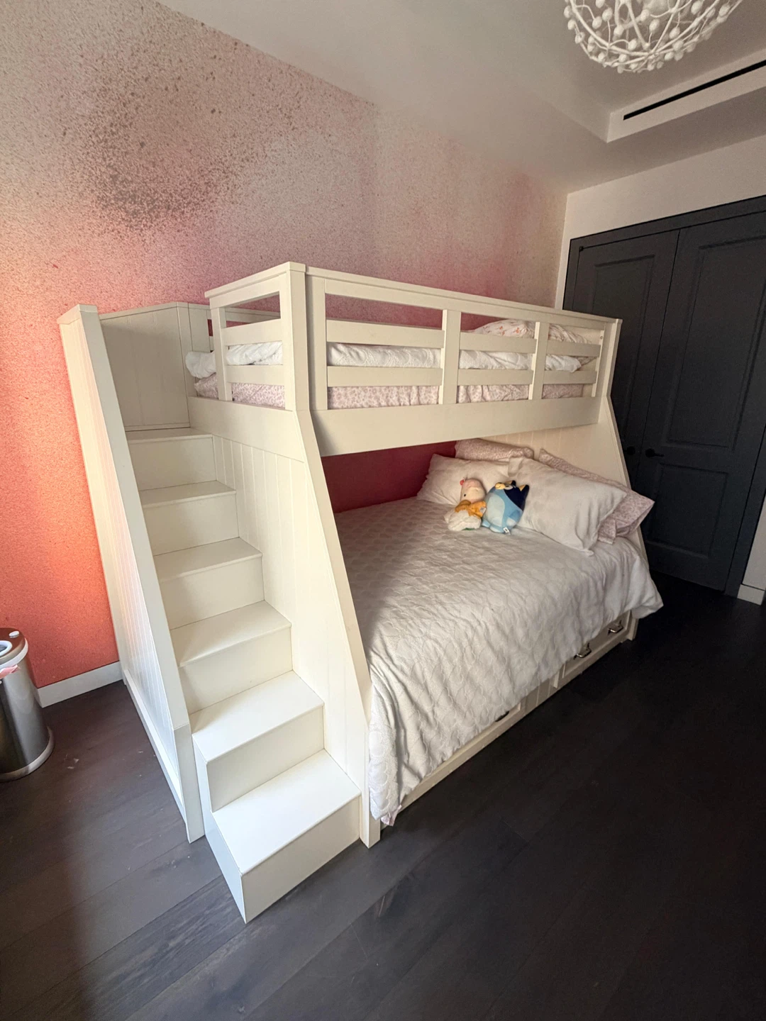 Pottery Barn Kids Belden Twin-Over-Full Stair Bunk Bed