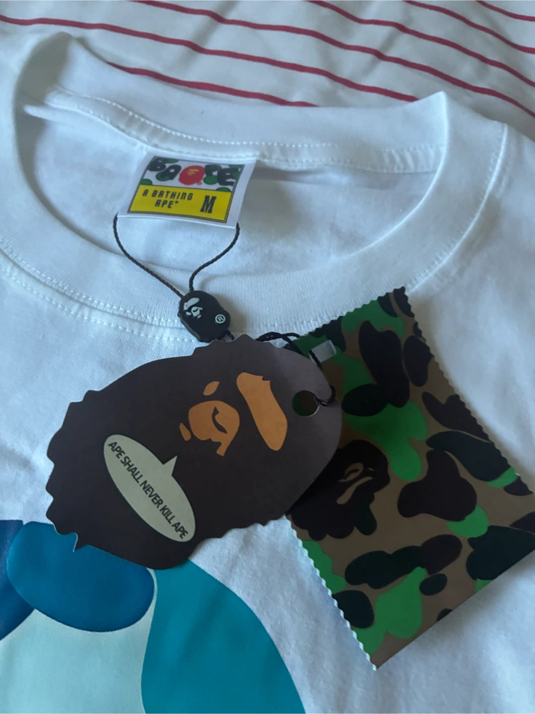 A Bathing Ape White Graphic T-Shirt - photo 2