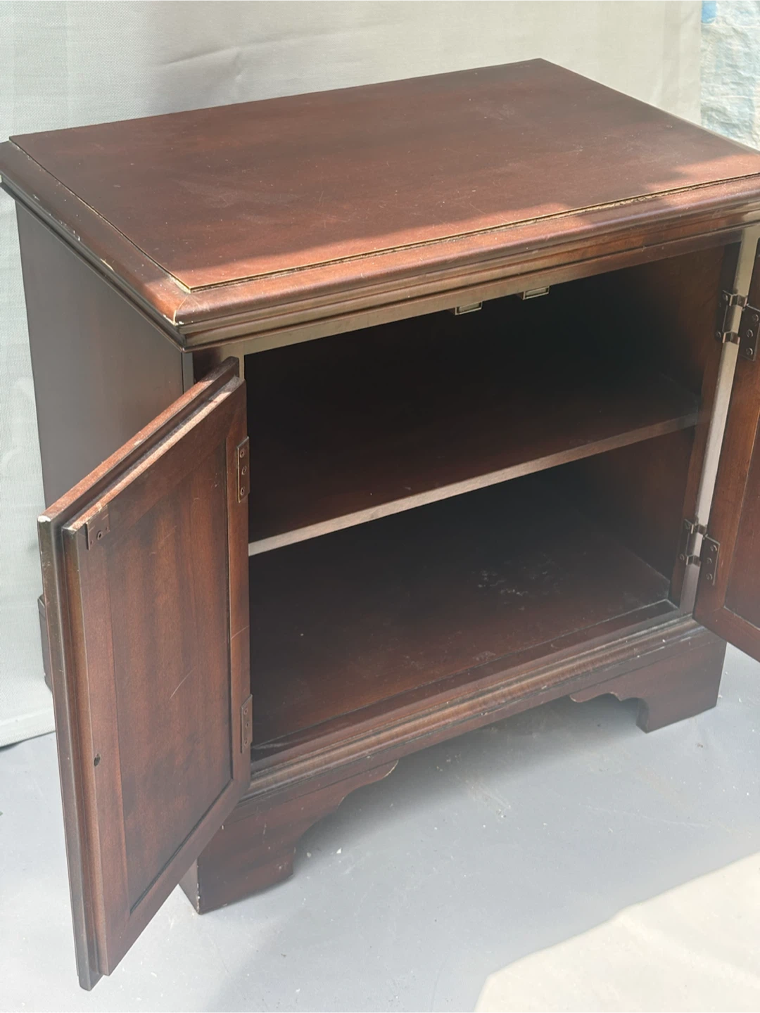 Pair Dark Wood Accent Cabinet - photo 5