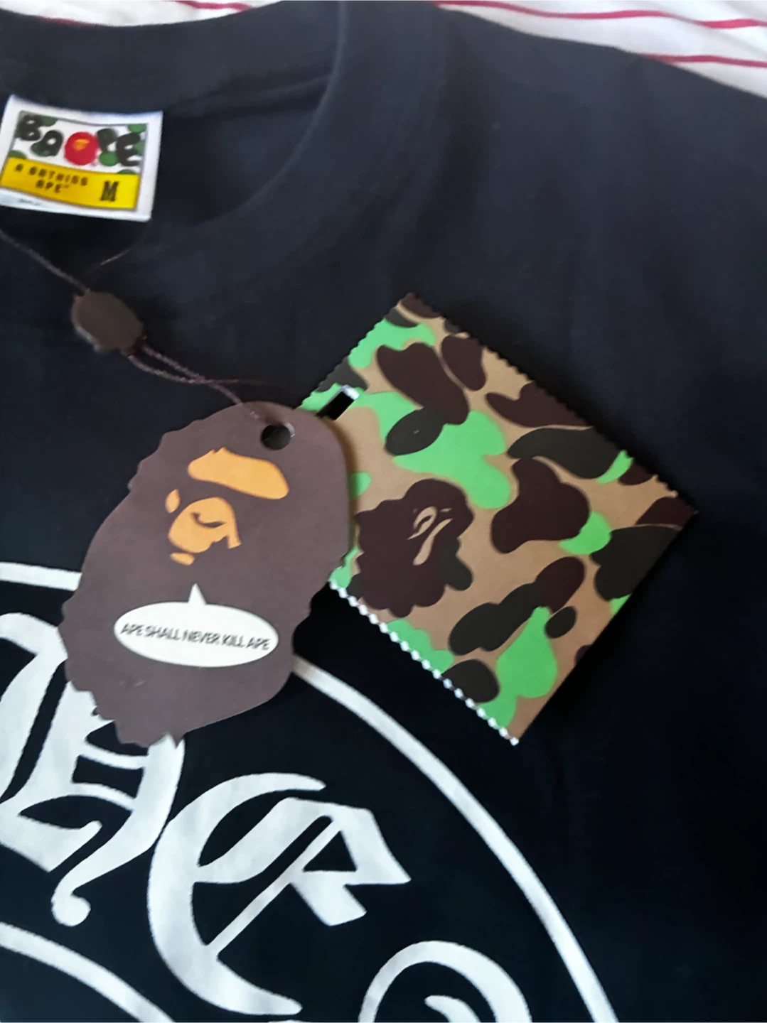 Bape t-shirt black chrome hearts - photo 2