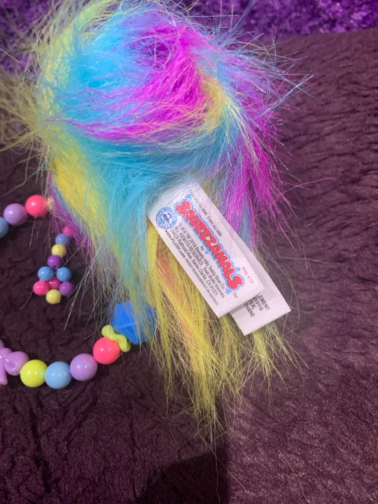Squeezamals Fluffy Keychain with Beaded Bracelet - photo 2