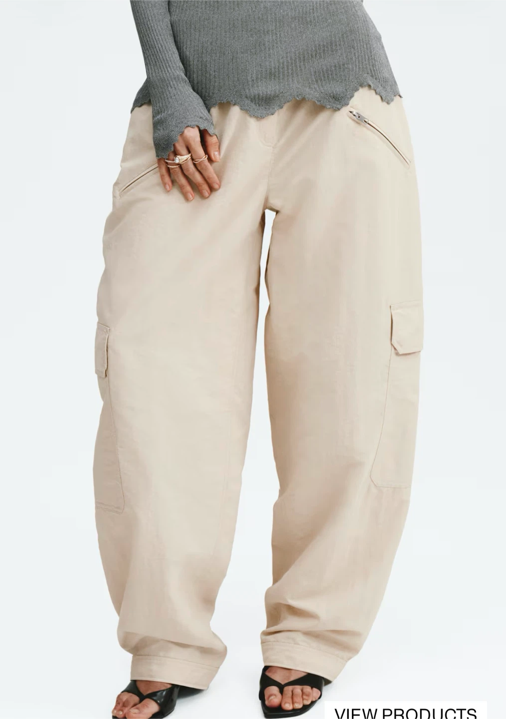 Beige Cargo Pants - photo 3