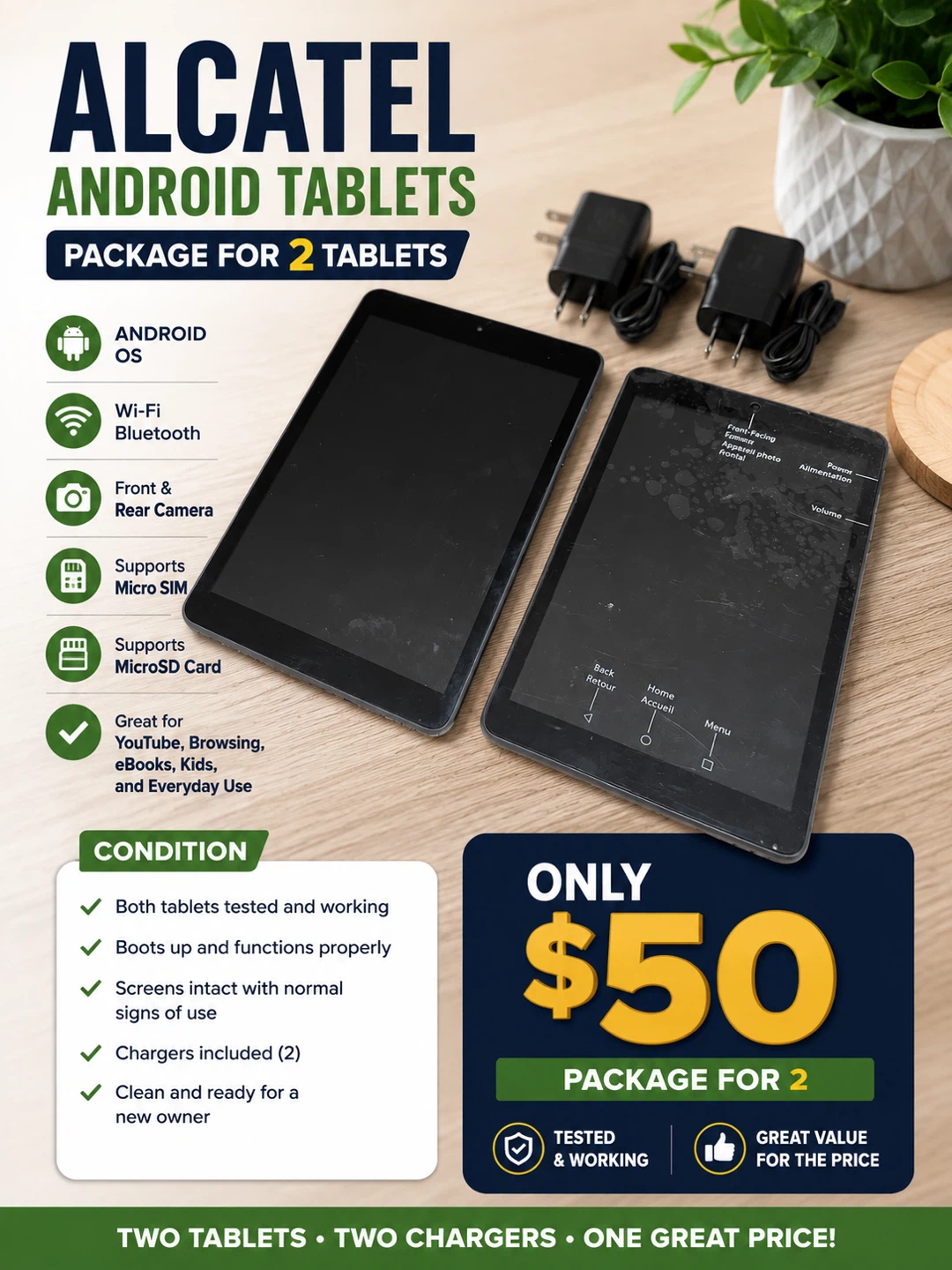 Alcatel Android Tablets