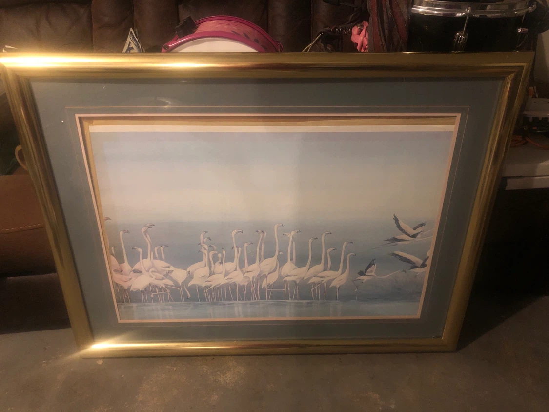 Framed Art Print - Flamingos - photo 4