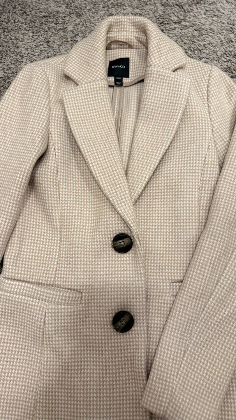 RW&Co. Houndstooth trench coat - photo 2