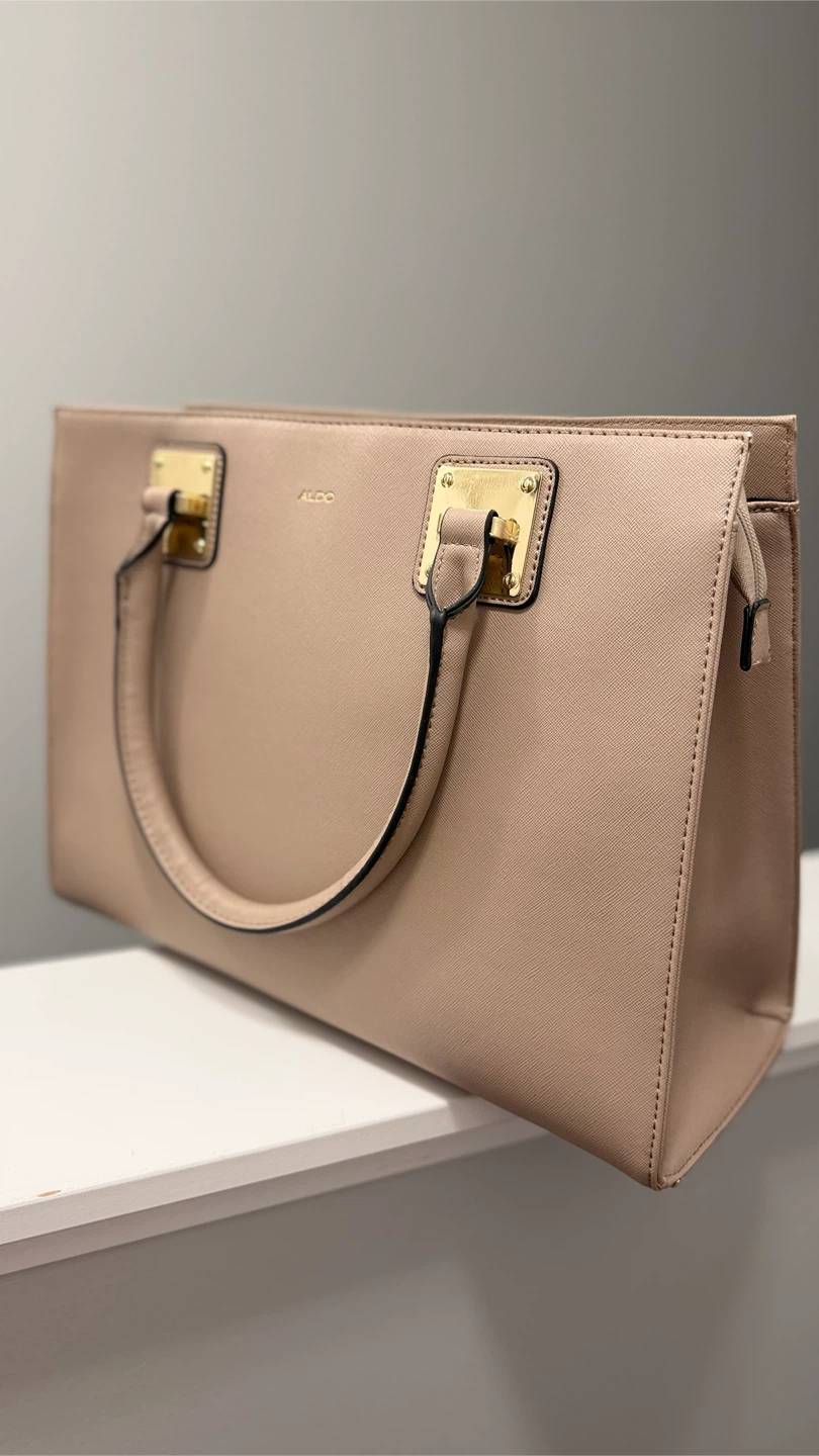 ALDO Beige Top Handle Bag