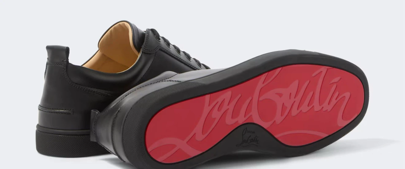 Christian Louboutin Black Leather Low Top Sneakers - photo 2