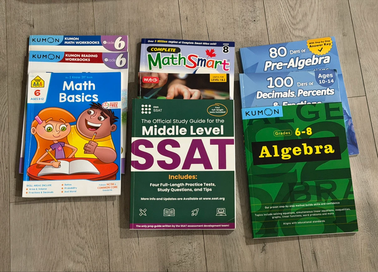 Kumon Math & Reading Workbooks, Math Basics, SSAT Study Guide