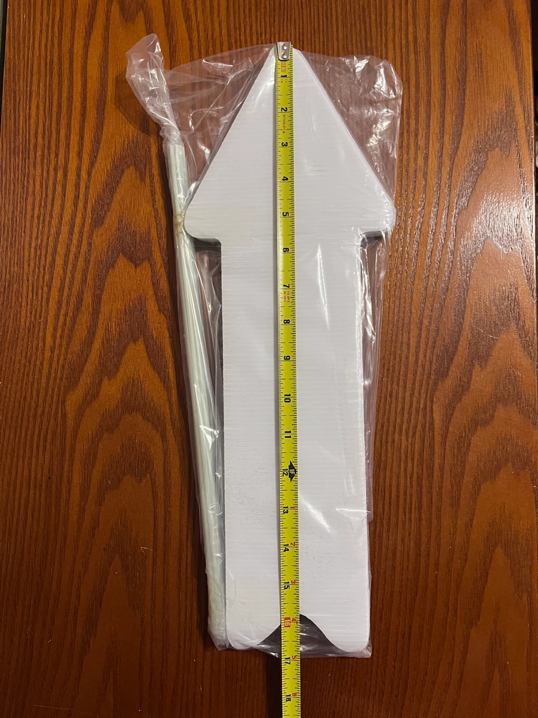 10 BLANK WHITE CORRUGATED PLASTIC ARROW YARD SIGNS - photo 2