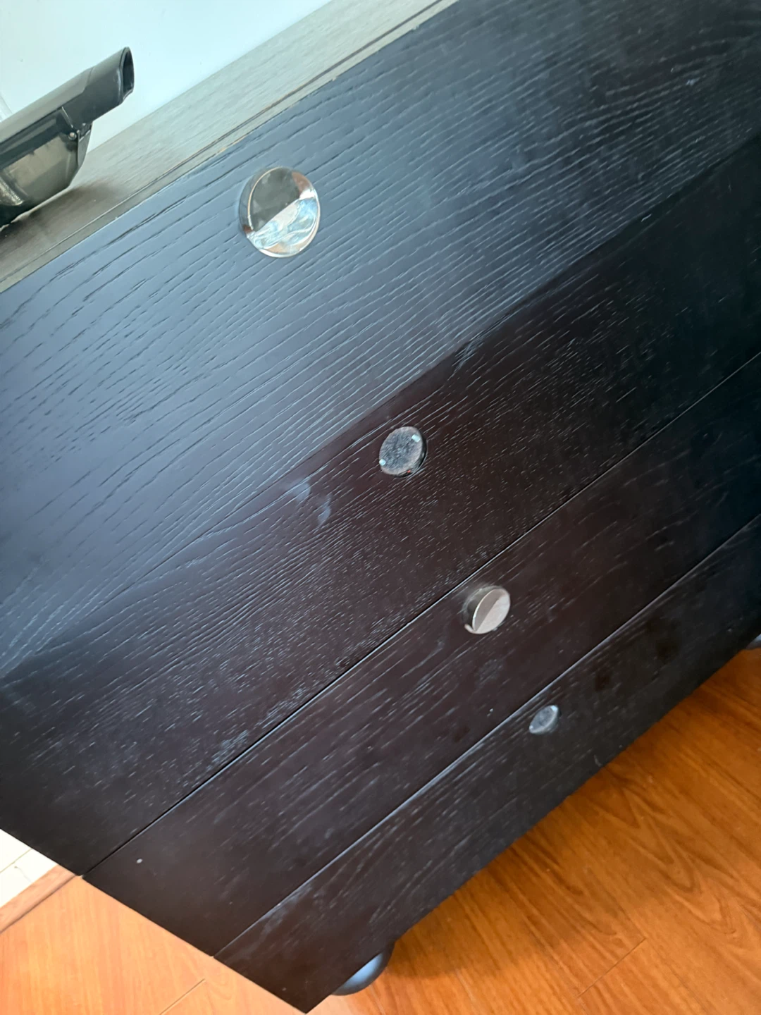 Black 4-Drawer Dresser - photo 4