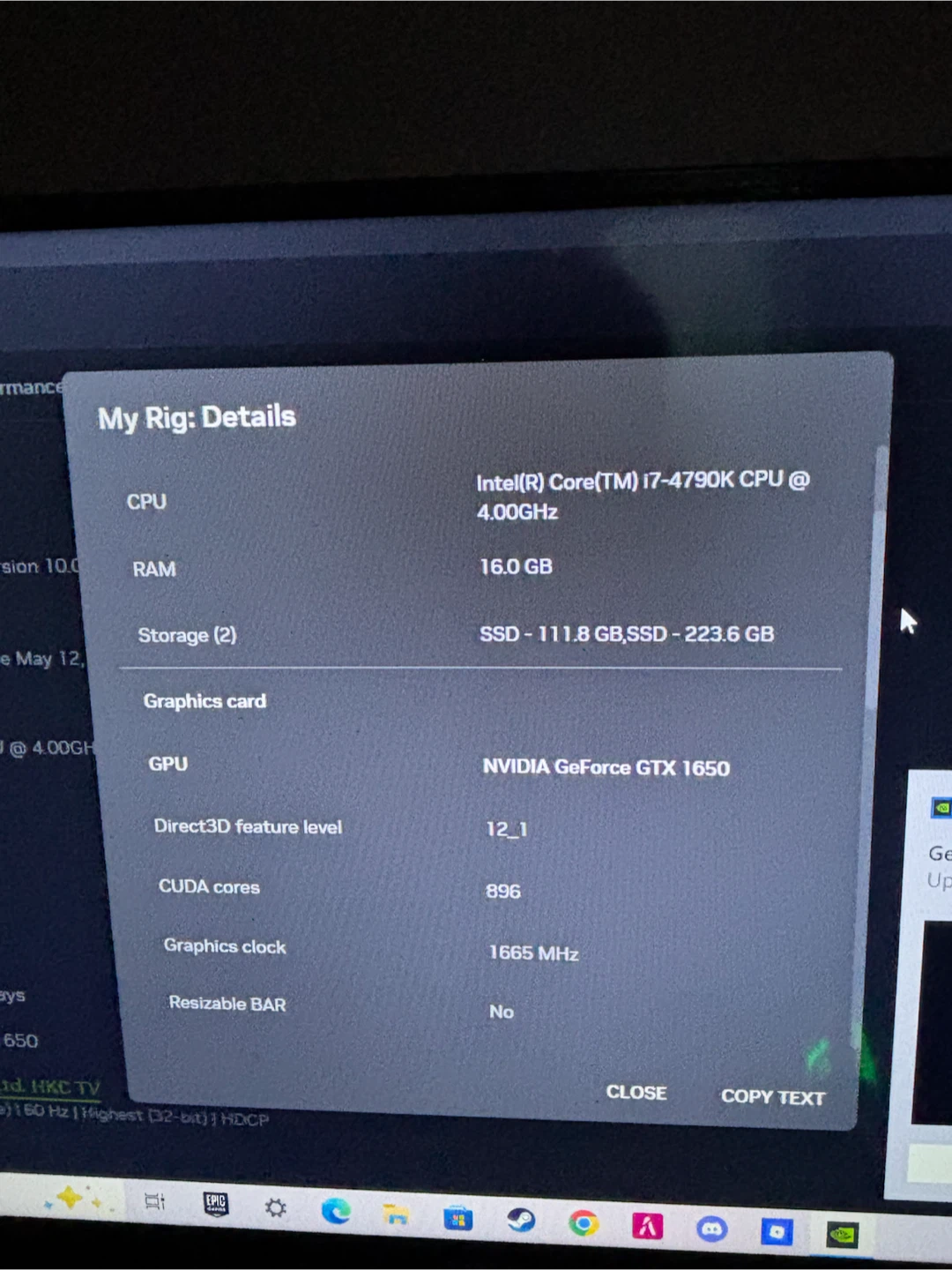 Custom Gaming PC - Intel i7-4790K, GTX 1650, 16GB RAM