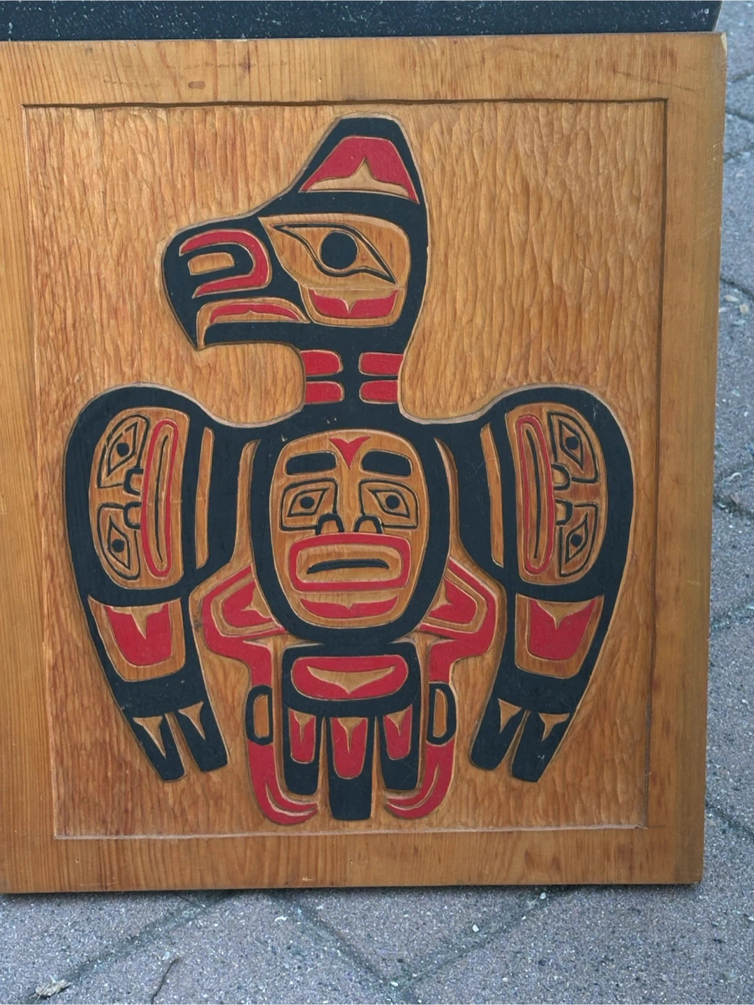 1983 Norman Hugh Diablo Haida First Nations Cedar Raven Carving