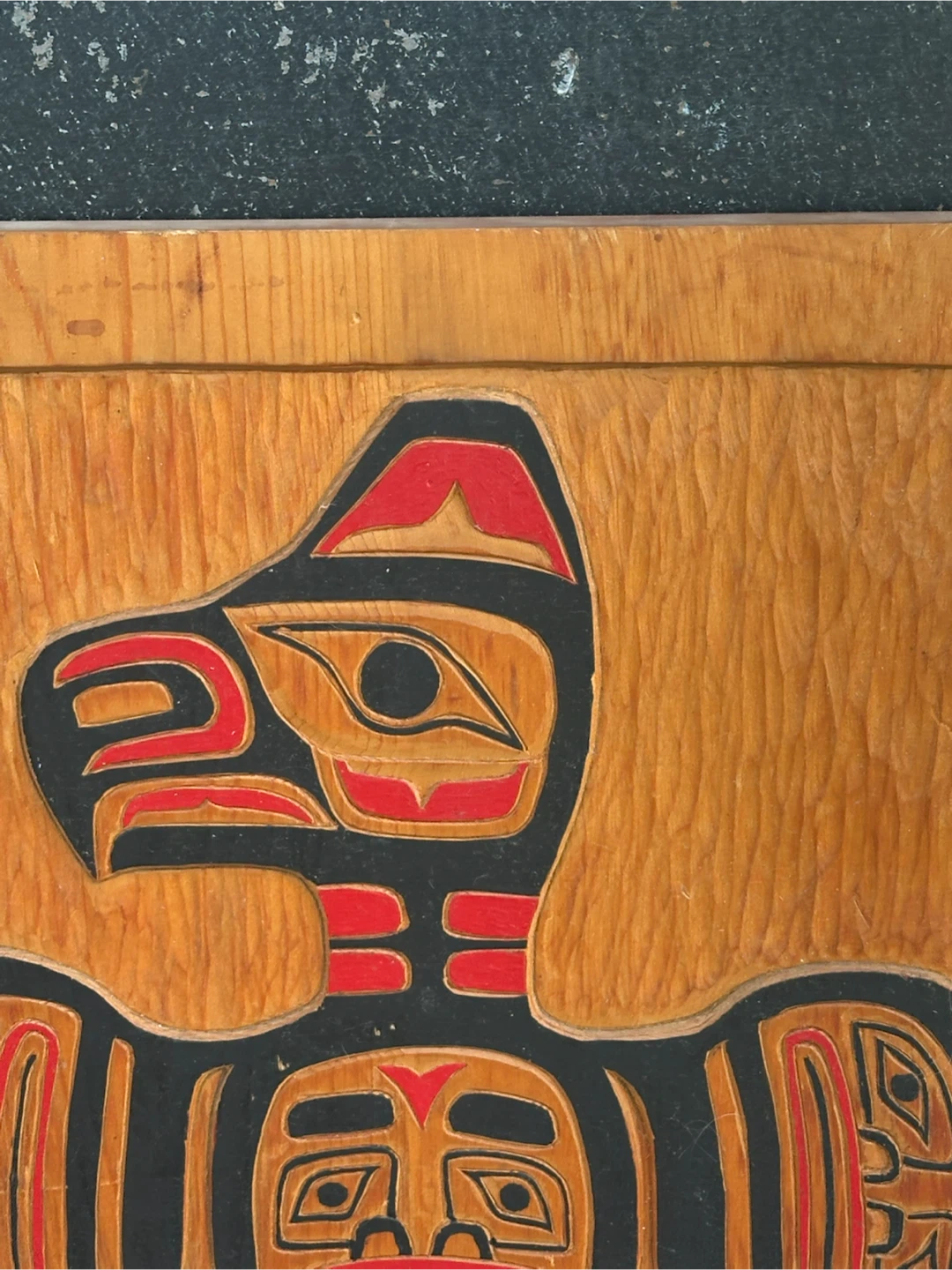1983 Norman Hugh Diablo Haida First Nations Cedar Raven Carving - photo 3