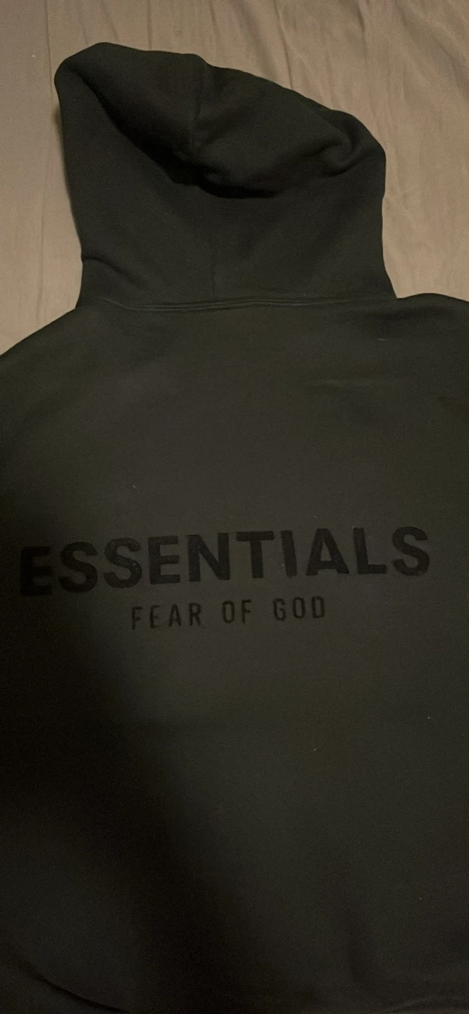 Essentials black hoodie S