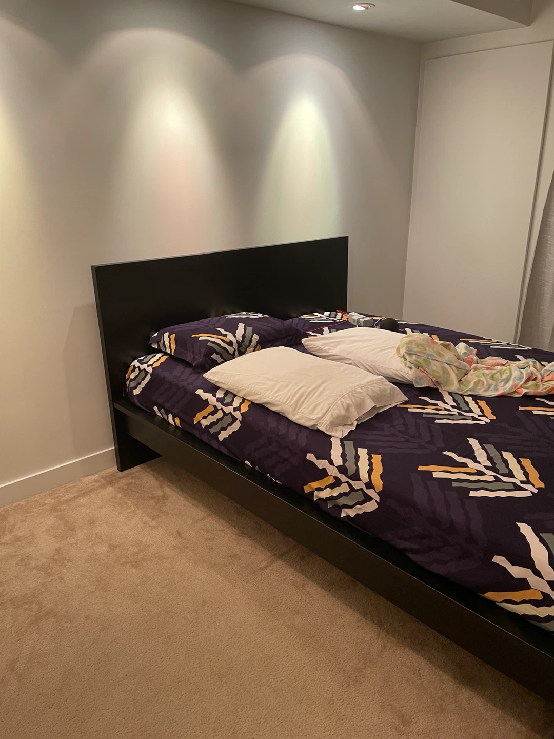 IKEA MALM Black King Bed Frame with Slats - photo 4
