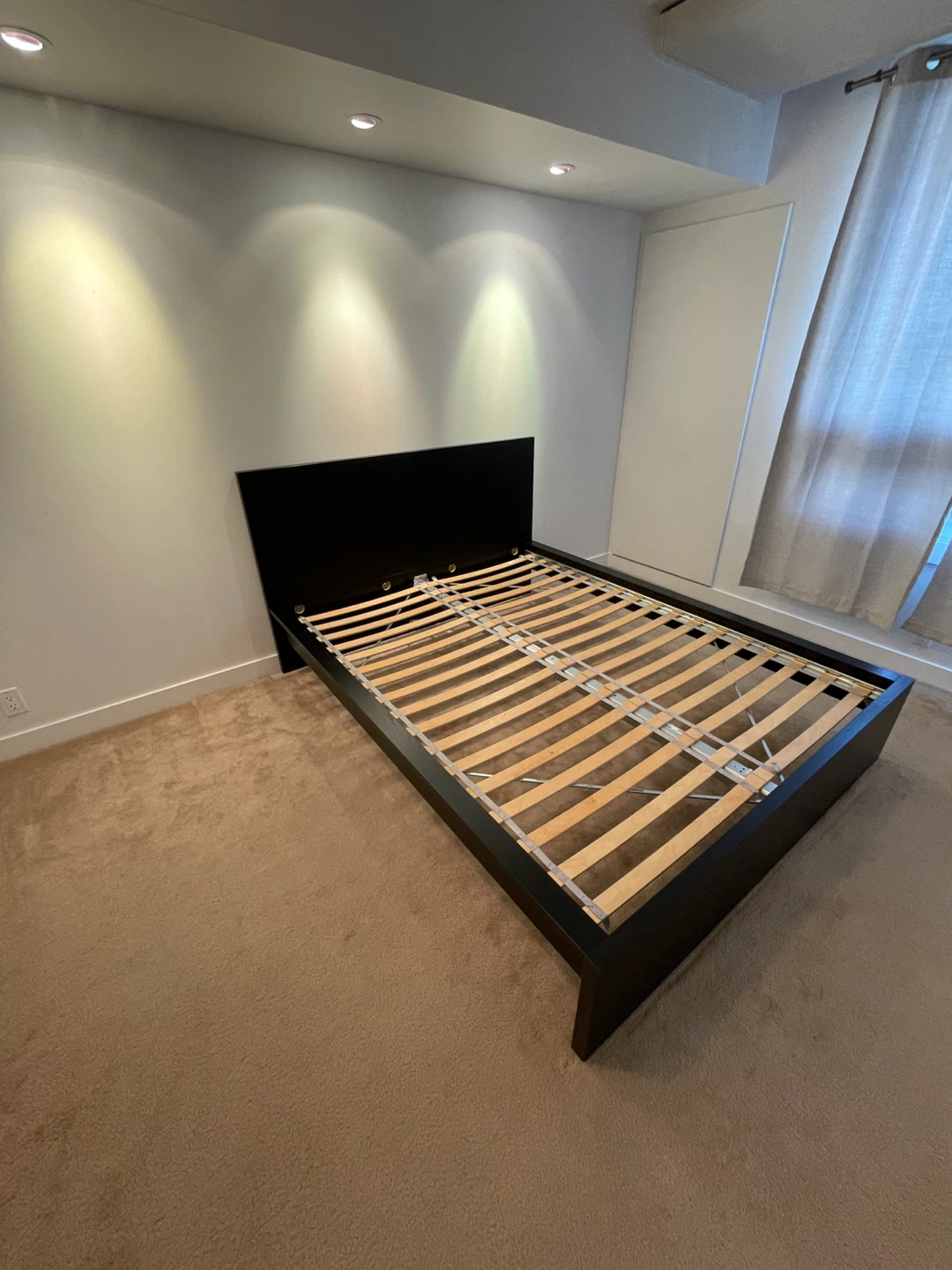 IKEA MALM Black King Bed Frame with Slats - photo 5