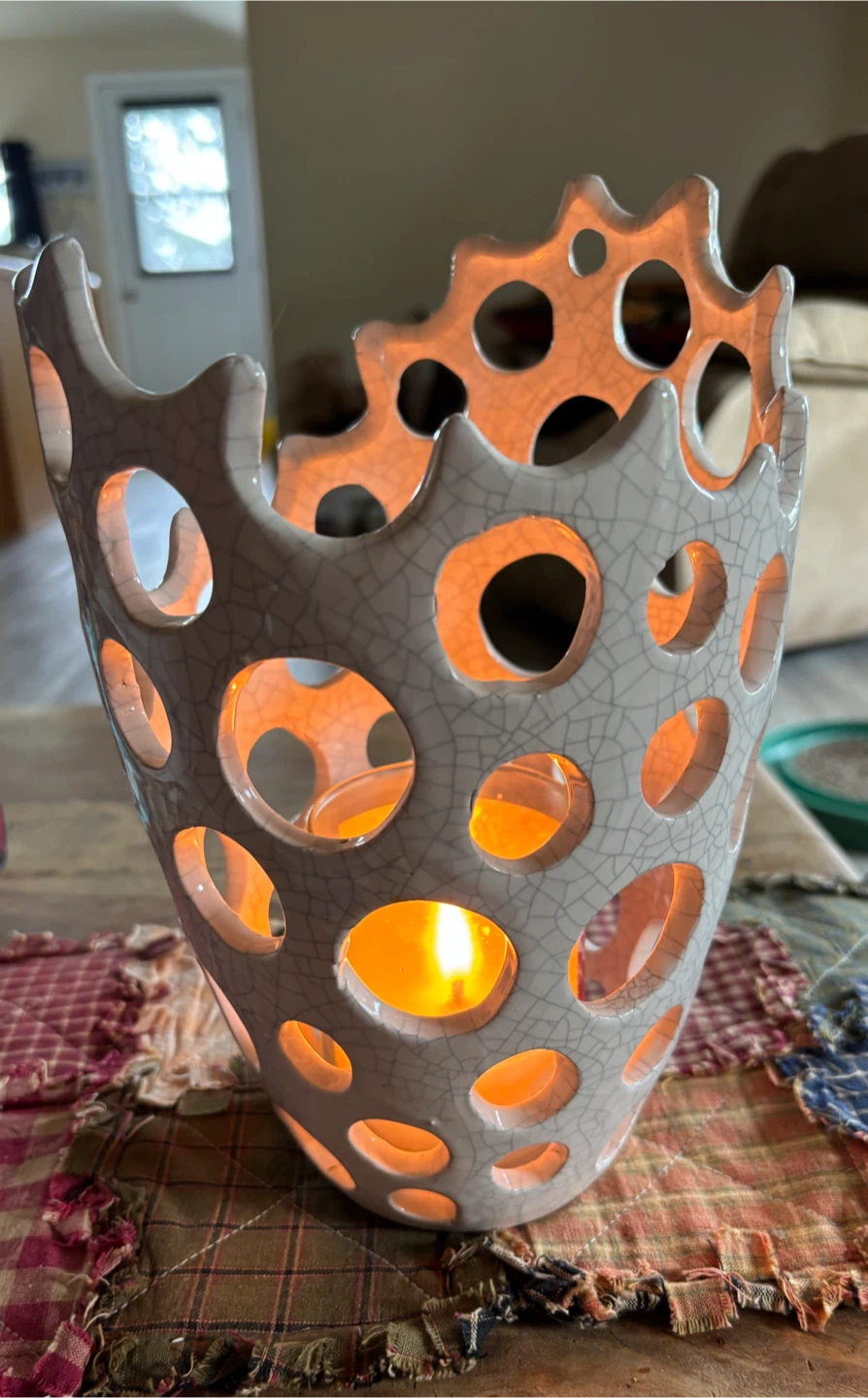 Decorative Ceramic Candle Holder - photo 2