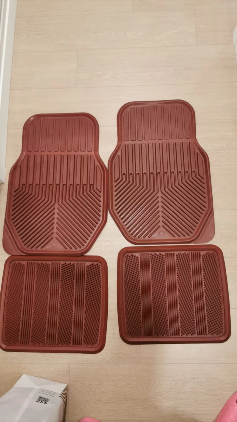 Maroon All-Weather Car Floor Mats