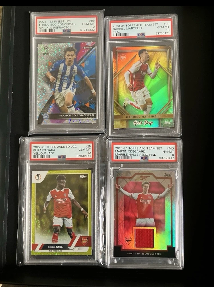 Arsenal PSA trading cards for sale! And others