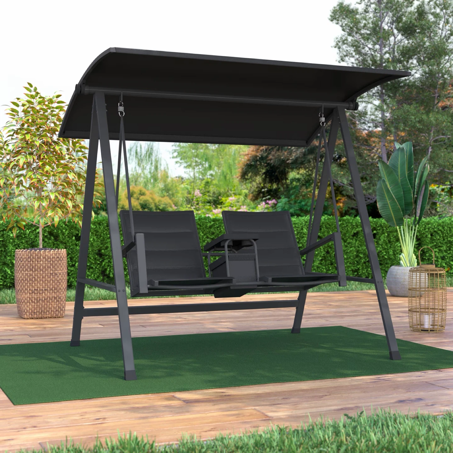 Cobble Hill 2-Seater Swing with Canopy