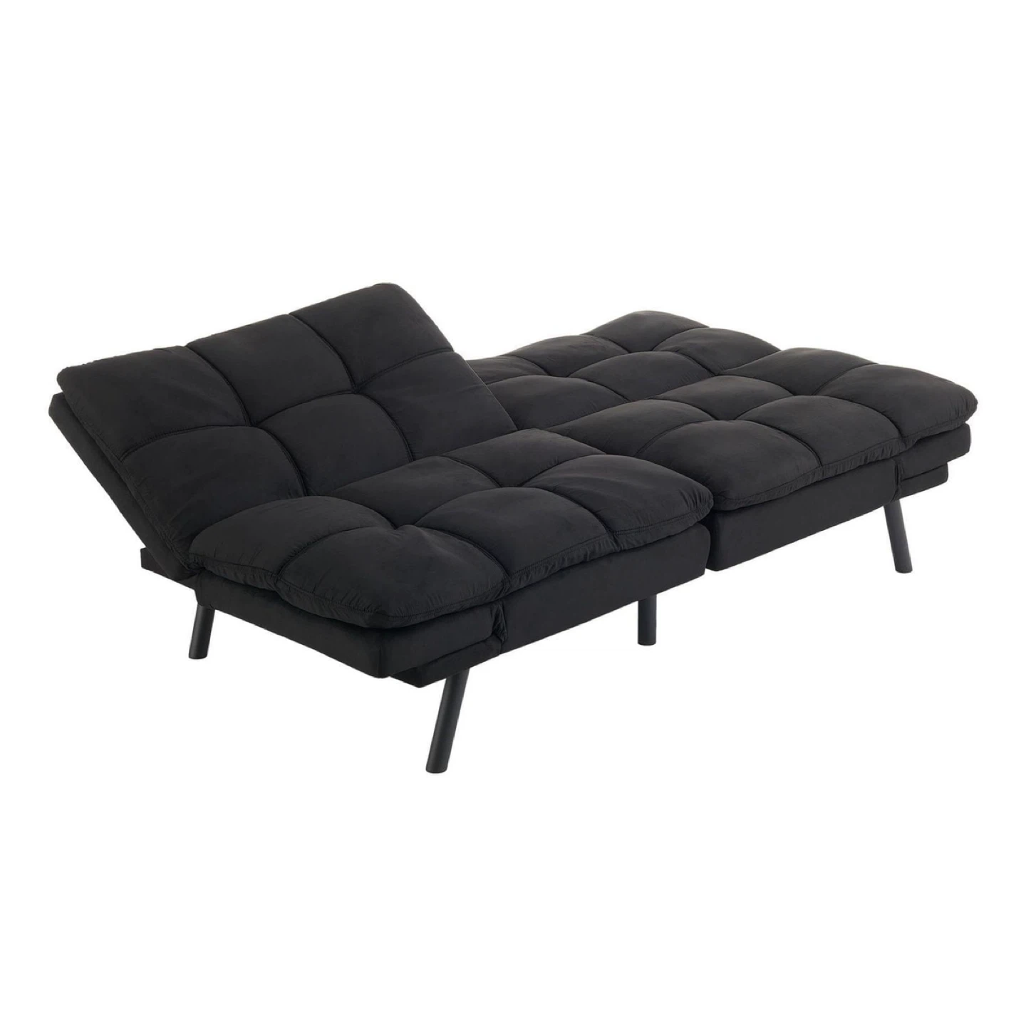 Black Memory Foam Futon Sofa Bed - photo 2