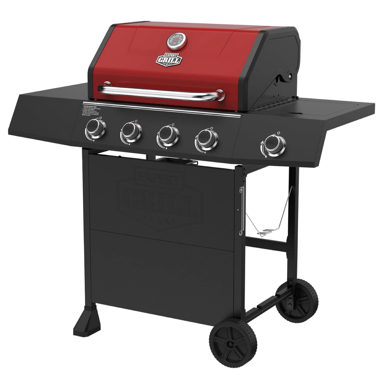 Expert Grill 4-Burner Gas Grill with Side Burner