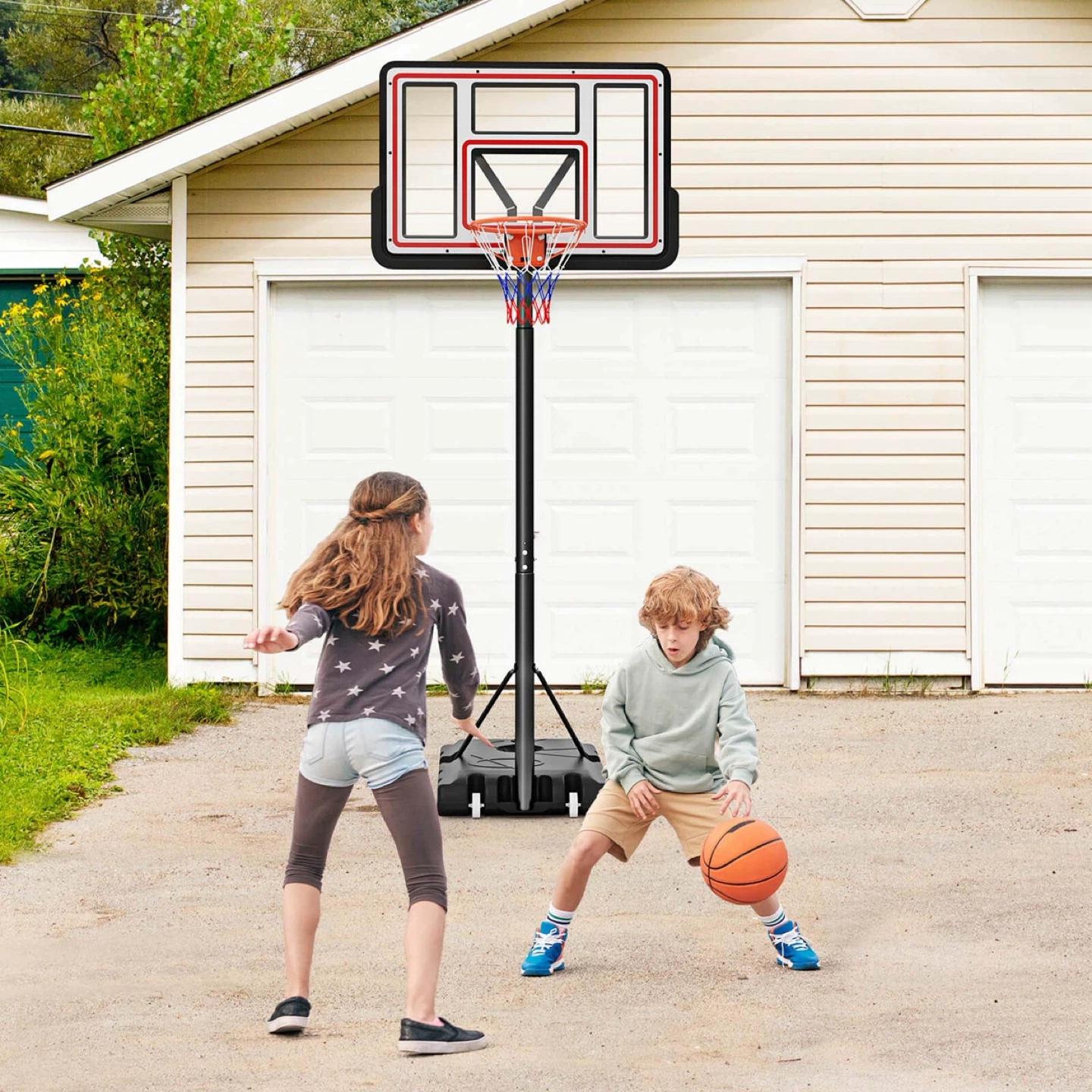 Adjustable Portable Basketball Hoop System 7.4-10 FT - photo 4