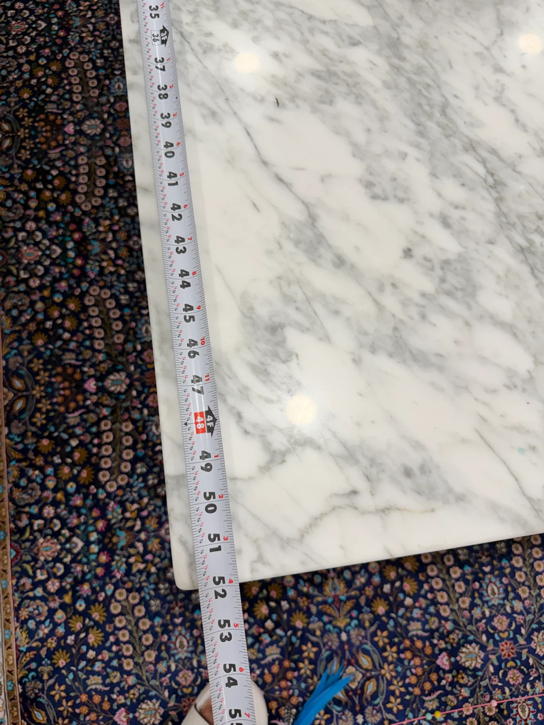 Marble Top Coffee Table with Gold Base - photo 3