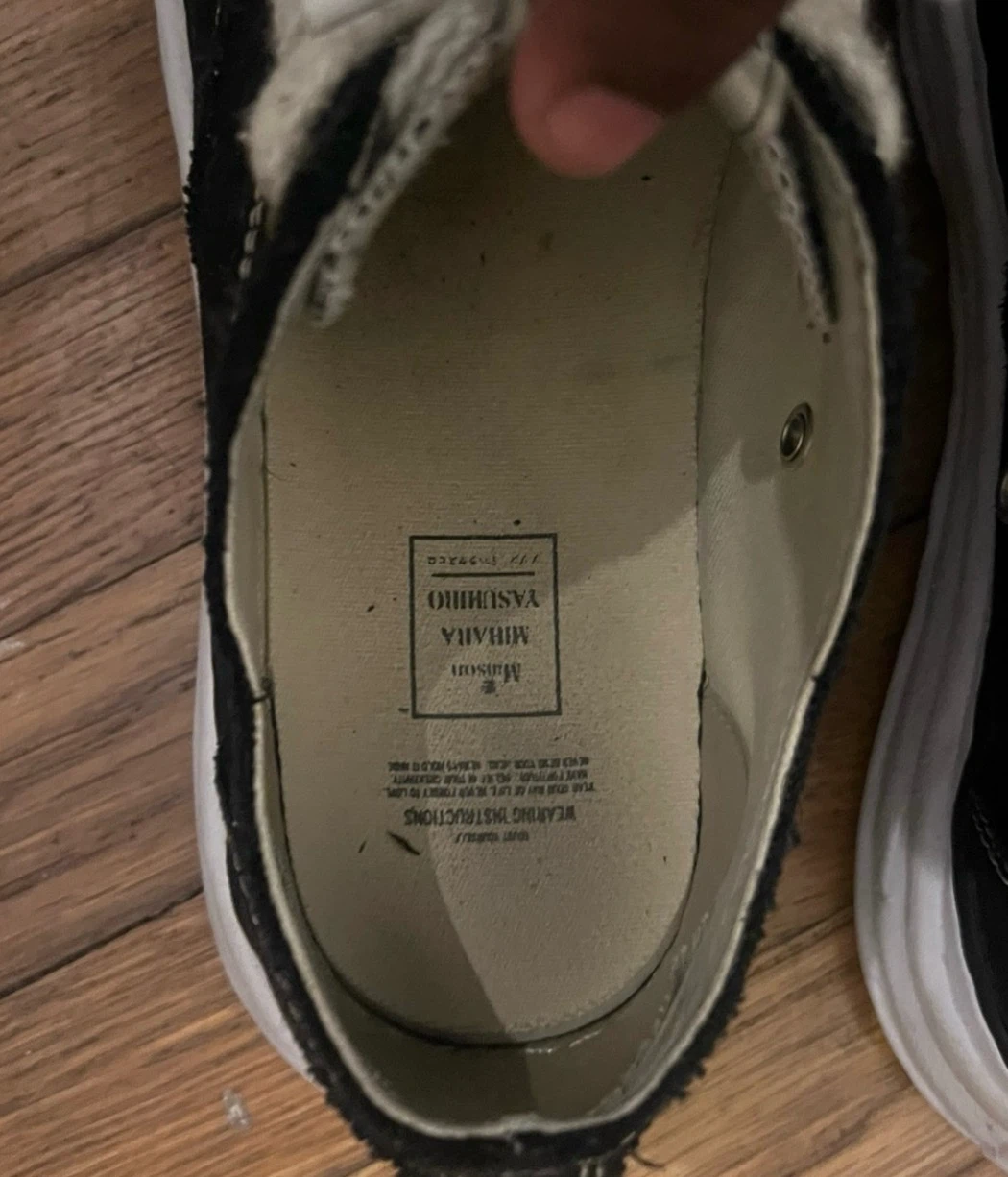 Maison Mihara Yasuhiro Black Canvas Sneakers - photo 3