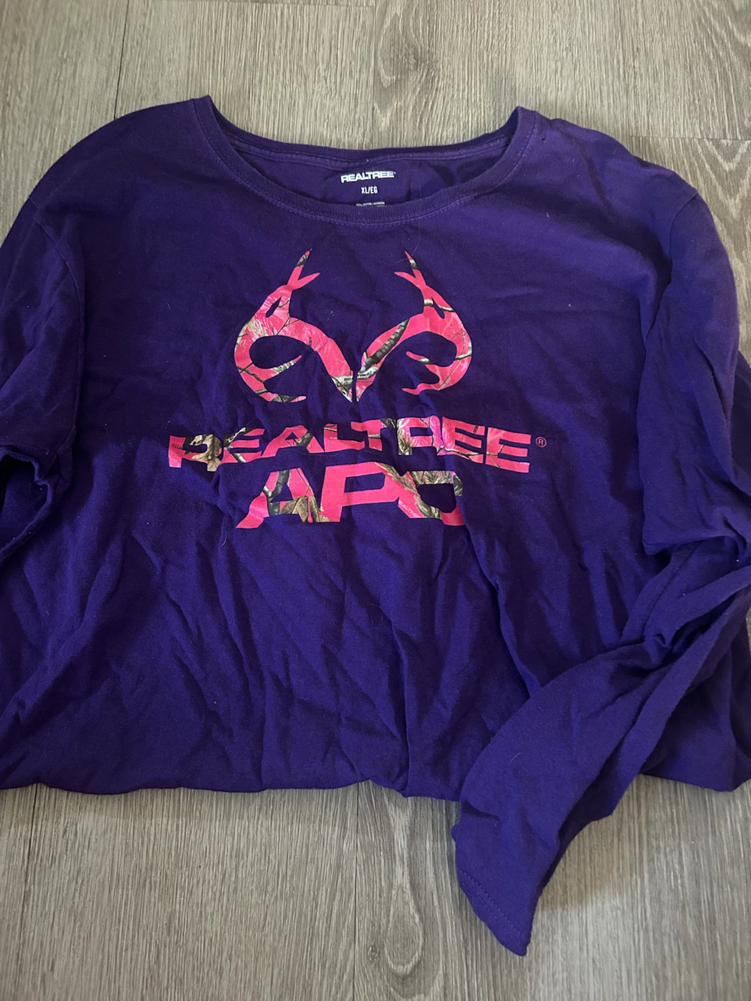Realtree AP Long Sleeve T-Shirt Purple XL/G