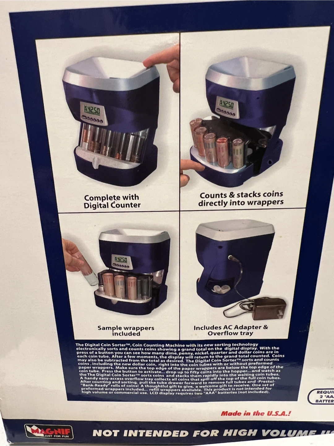 Mag-Nif Digital Coin Sorter & Counter - photo 3