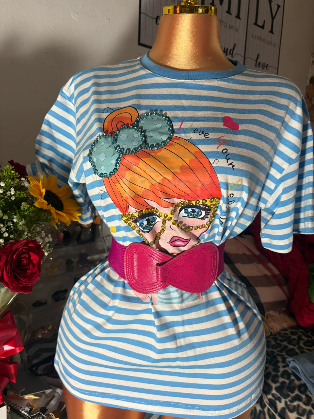 Graphic Striped T-Shirt