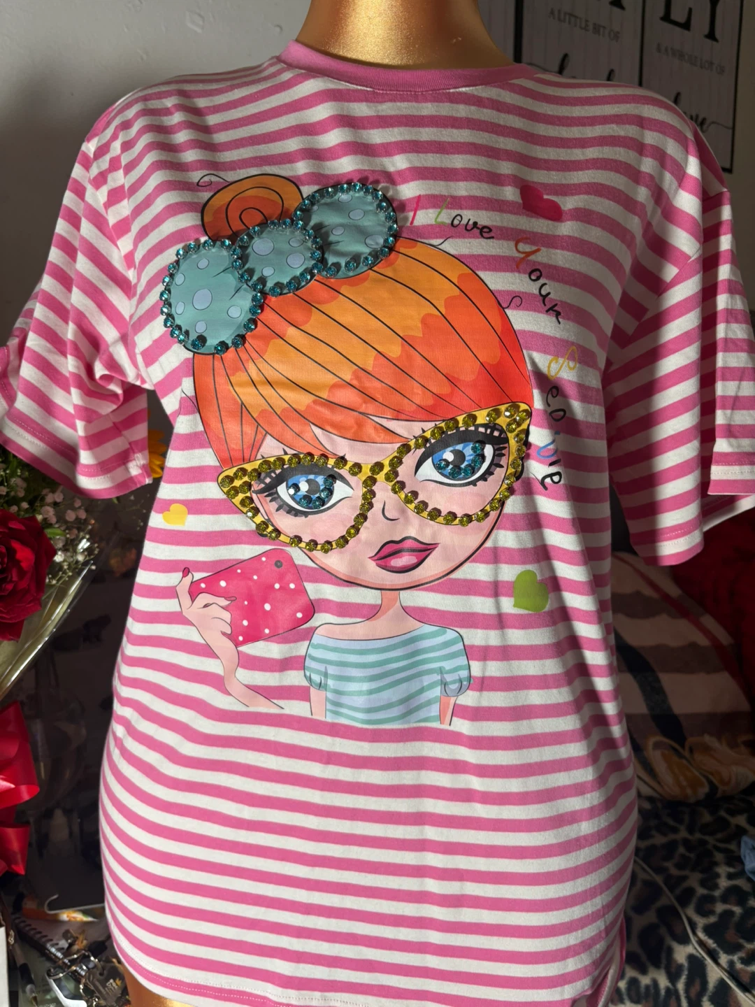 Graphic Striped T-Shirt - photo 4