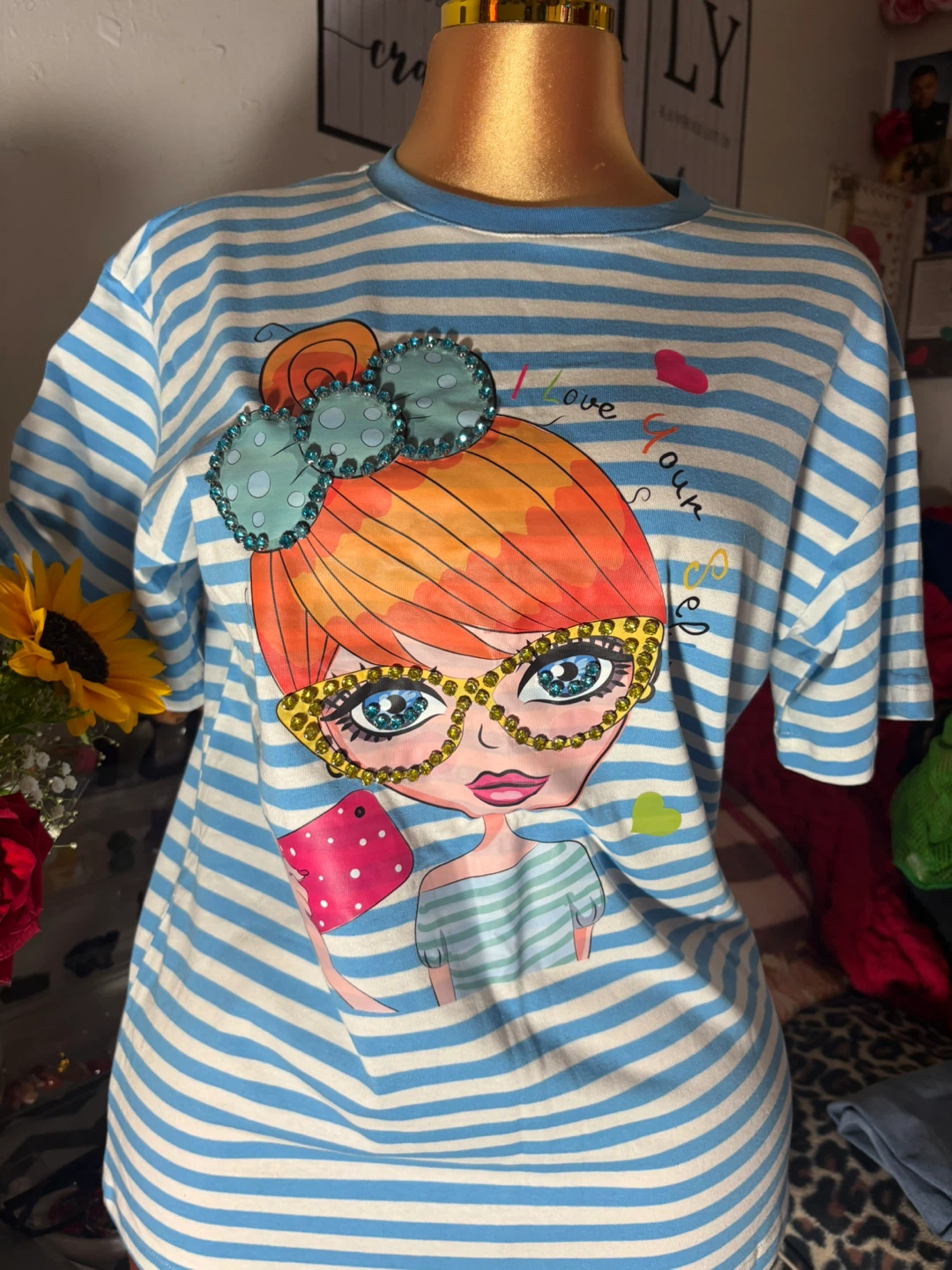 Graphic Striped T-Shirt - photo 2