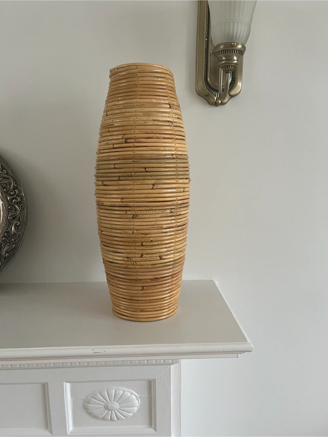 Large Rattan Vase