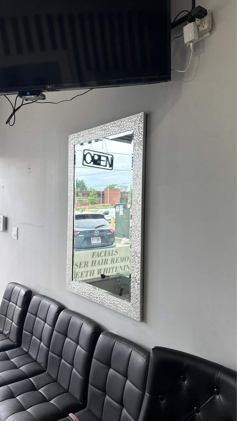 Decorative Wall Mirror with Mosaic Frame - photo 2